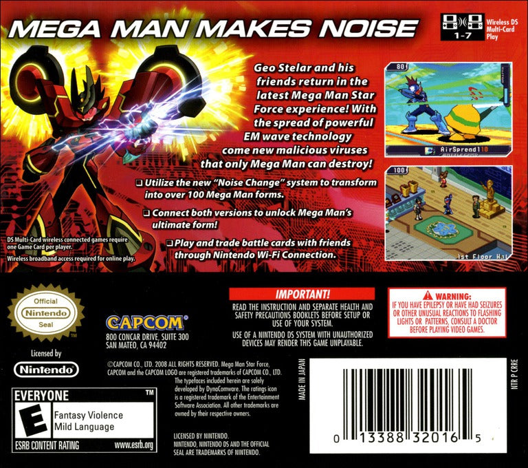 Mega Man Star Force 3 Red Joker DS - Video Game - Used - CaveGamers - Image 2