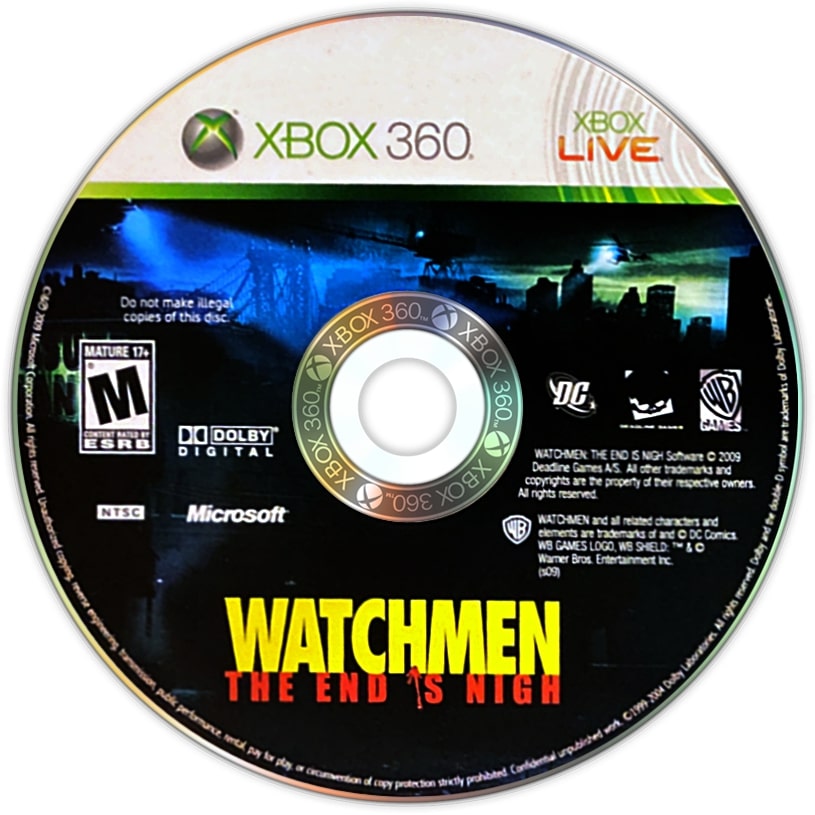 Watchmen The End is Nigh Parts 1 & 2 Xbox 360 - Video Game - Used - CaveGamers - Image 3