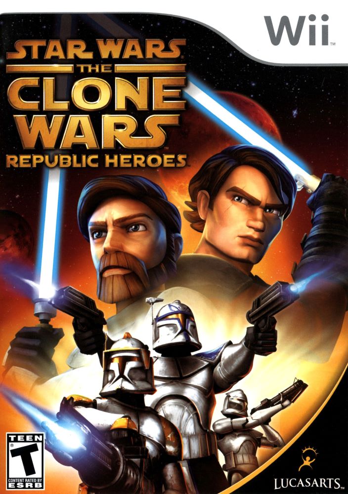Star Wars the Clone Wars: Republic Heroes Wii - Video Game - Used - CaveGamers