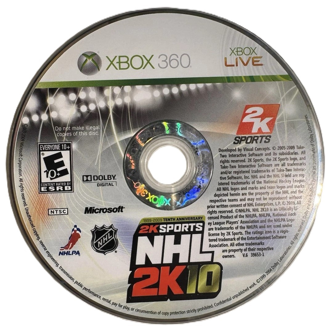 NHL 2K10 Xbox 360 - Video Game - Used - CaveGamers - Image 3