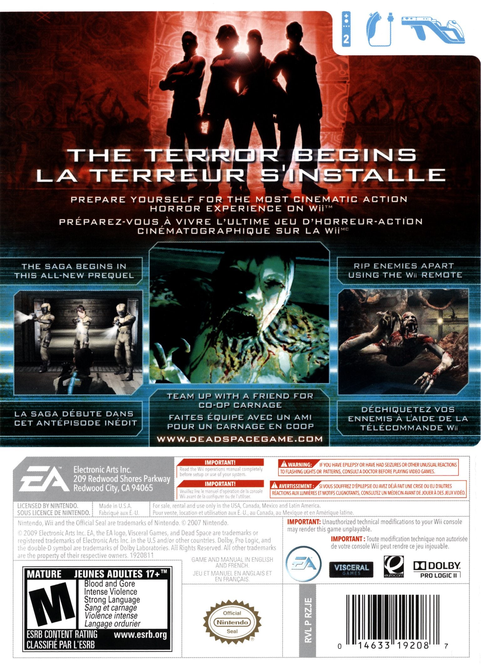 Dead Space Extraction Wii - Video Game - Used - CaveGamers - Image 2