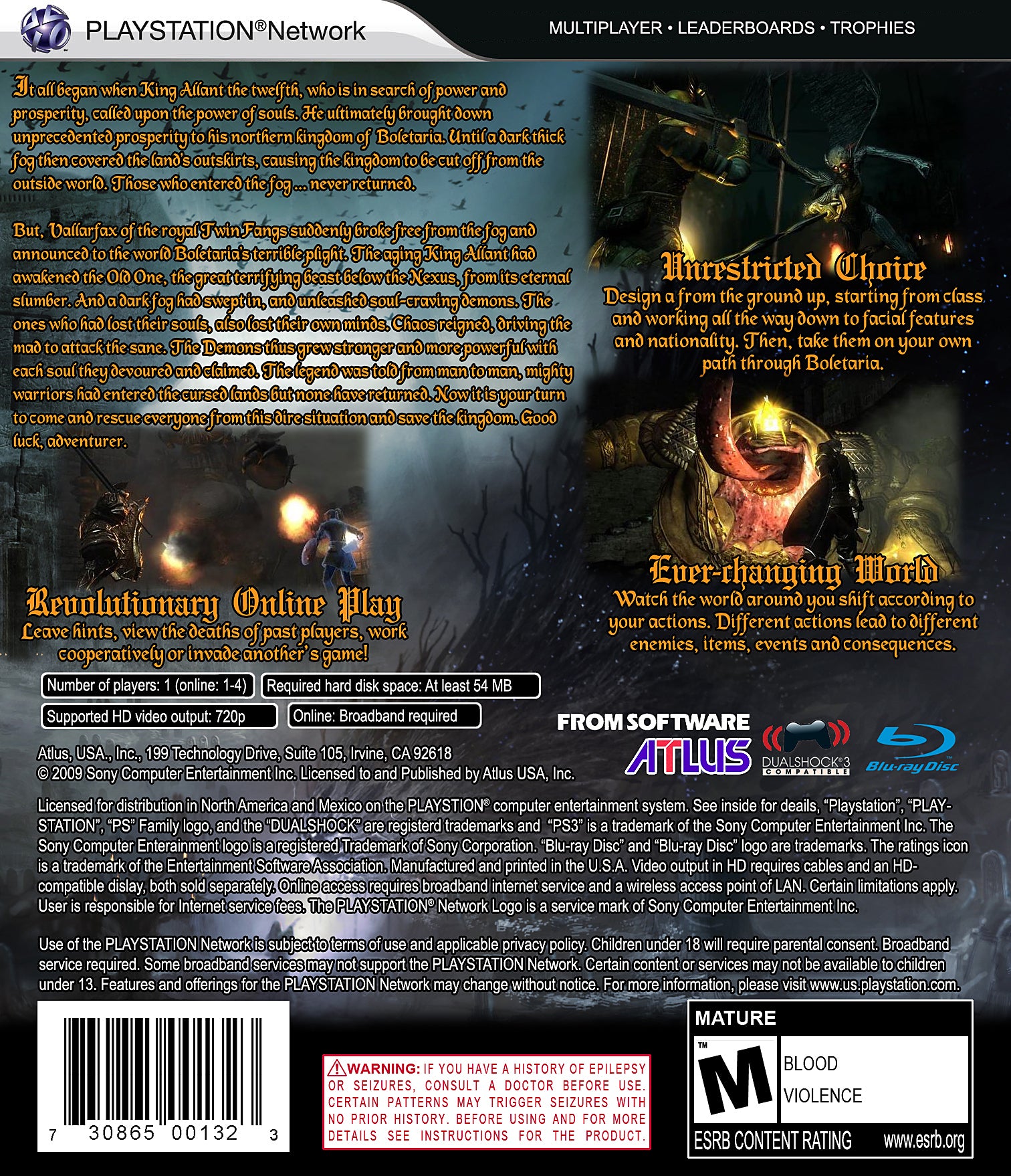 Demon's Souls PS3 - Video Game - Used - CaveGamers - Image 2