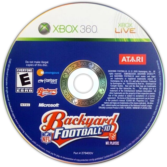 Backyard Football '10 Xbox 360 - Video Game - Used - CaveGamers - Image 3