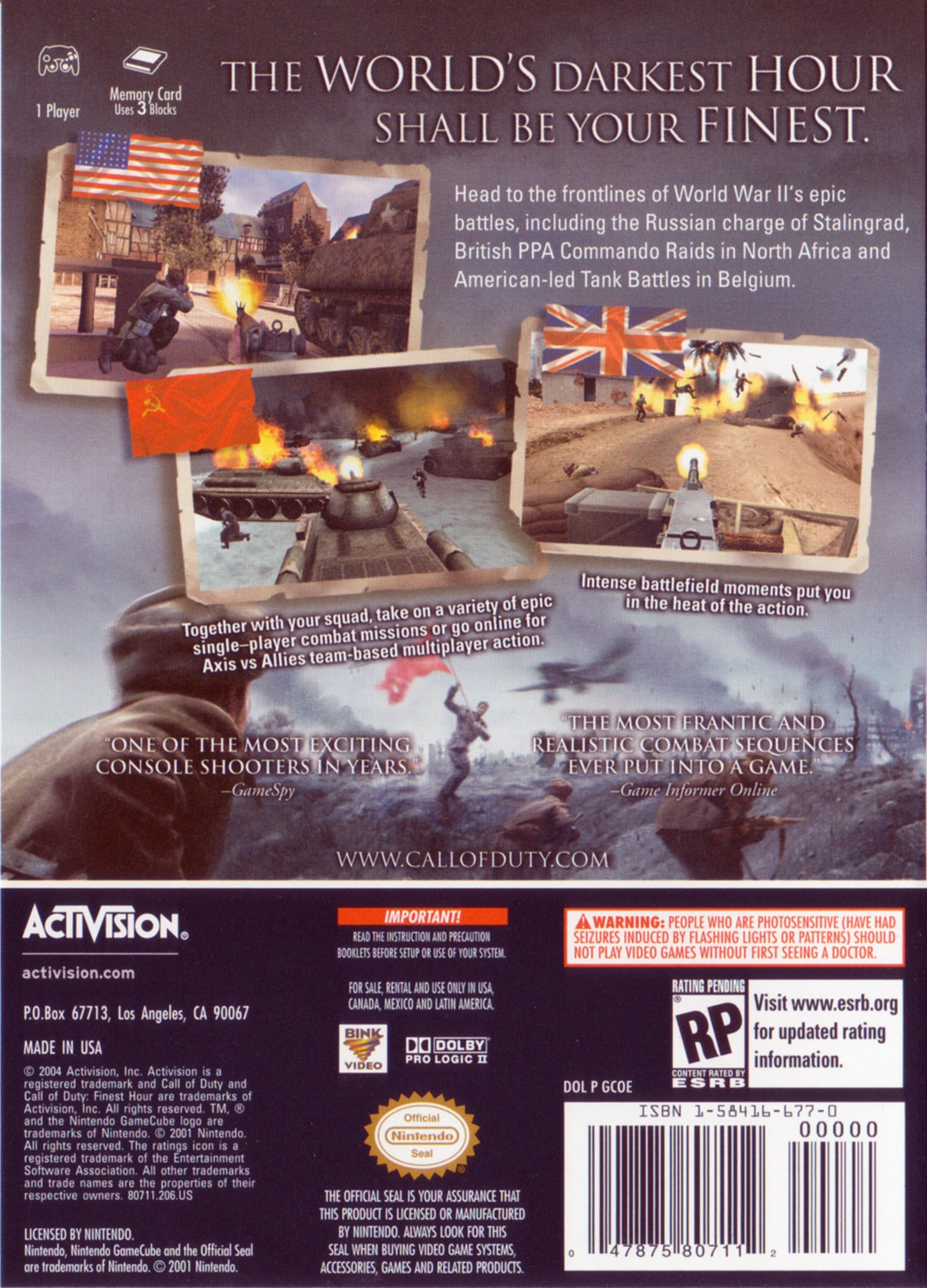 Call of Duty: Finest Hour