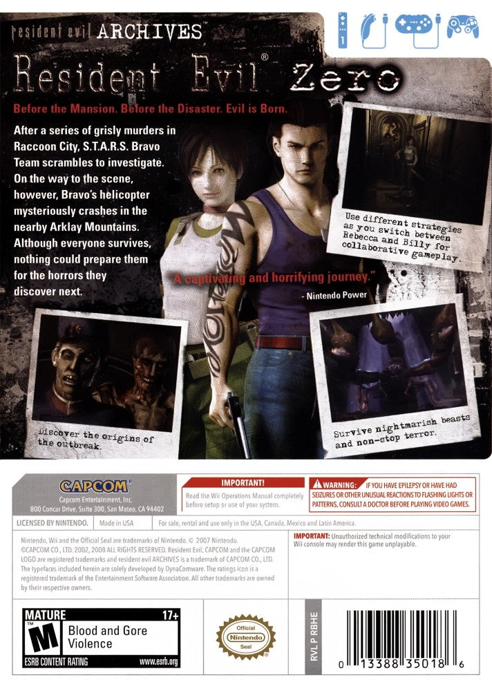 Resident Evil Archives: Resident Evil Zero