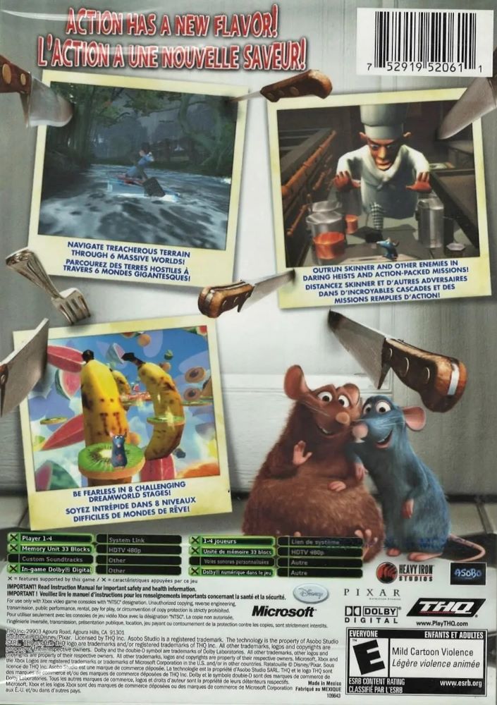Ratatouille Xbox - Video Game - Used - CaveGamers - Image 2