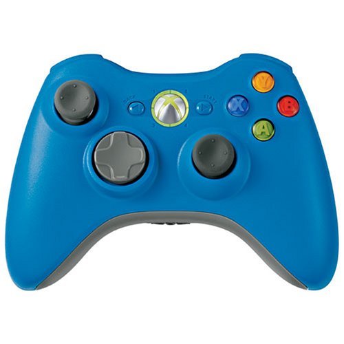 Xbox 360 Wireless Controller - Blue - Video Game Accessory - Used - CaveGamers