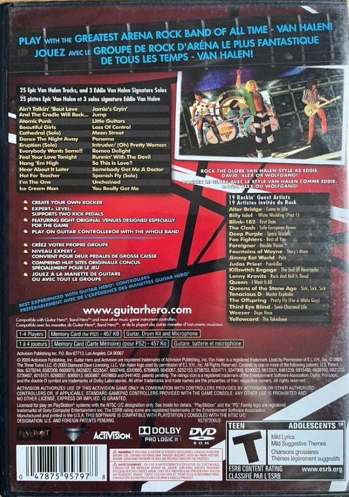 Guitar Hero: Van Halen PS2 - Video Game - Used - CaveGamers - Image 2