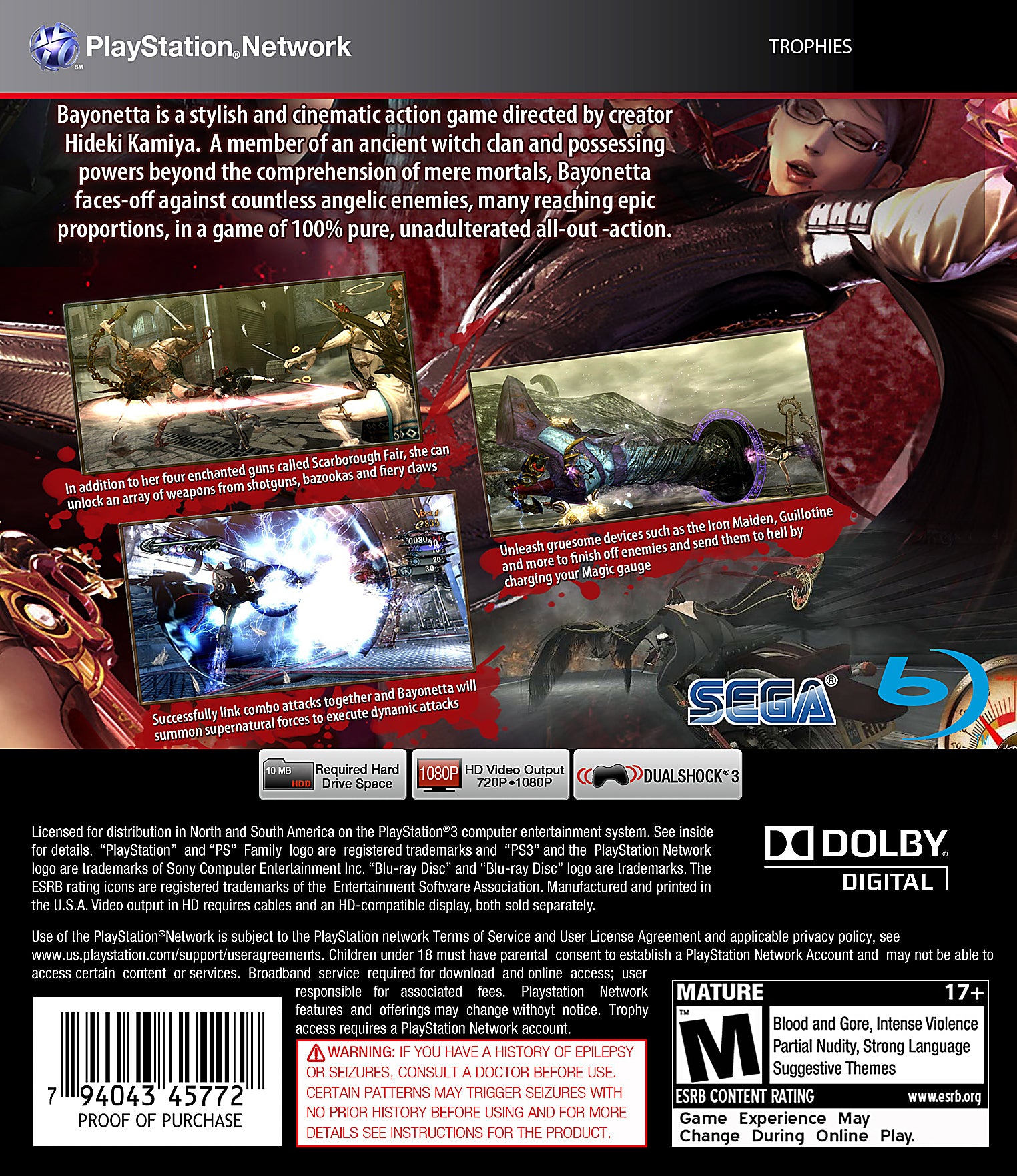 Bayonetta PS3 - Video Game - Used - CaveGamers - Image 2