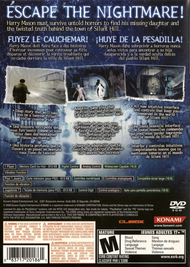 Silent Hill: Shattered Memories PS2 - Video Game - Used - CaveGamers - Image 2