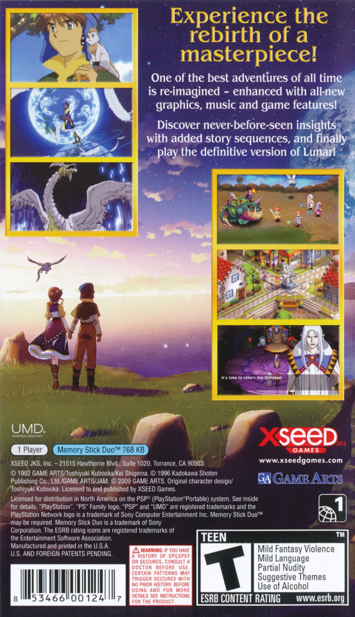 Lunar: Silver Star Harmony PSP - Video Game - Used - CaveGamers - Image 2