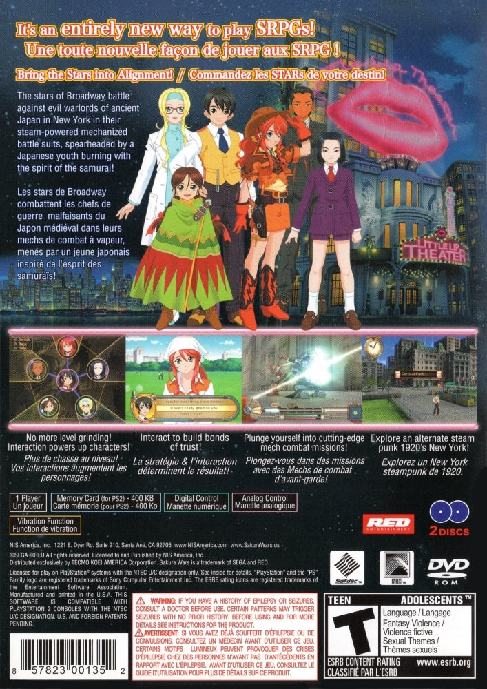Sakura Wars: So Long, My Love PS2 - Video Game - Used - CaveGamers - Image 2