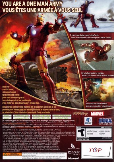 Iron Man 2 Xbox 360 - Video Game - Used - CaveGamers - Image 2