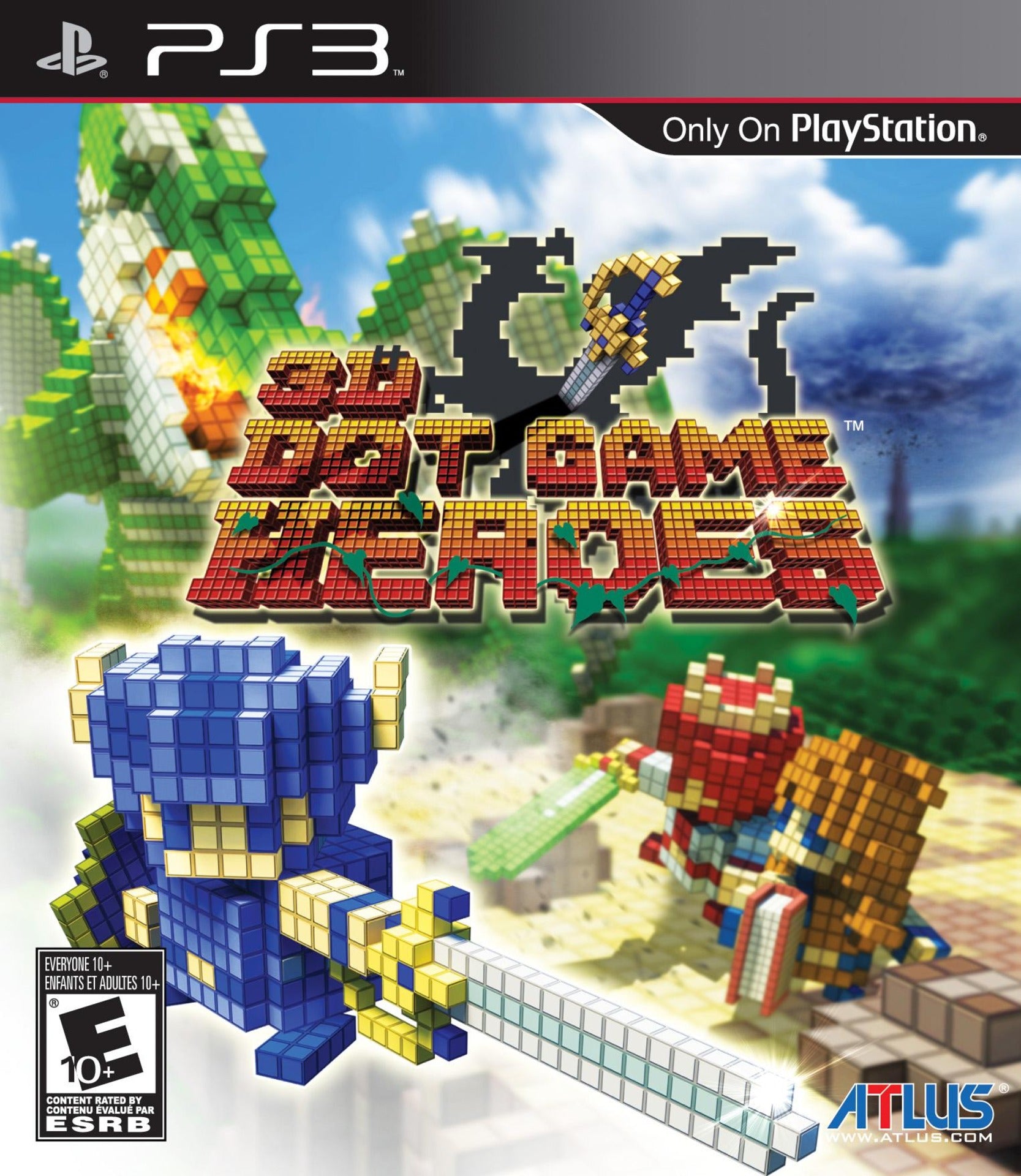 3D Dot Game Heroes PS3 - Video Game - Used - CaveGamers