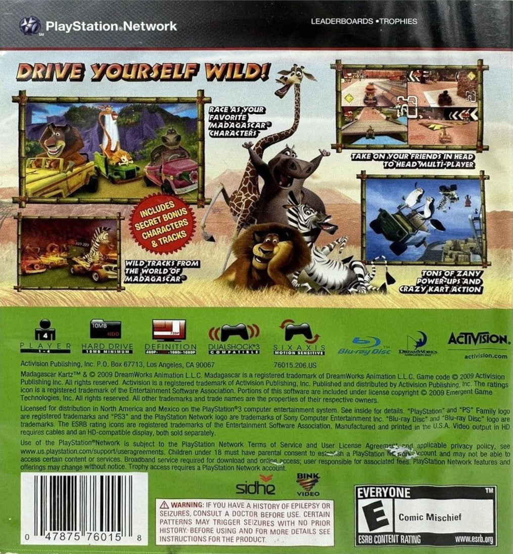 Madagascar Kartz PS3 - Video Game - Used - CaveGamers - Image 2