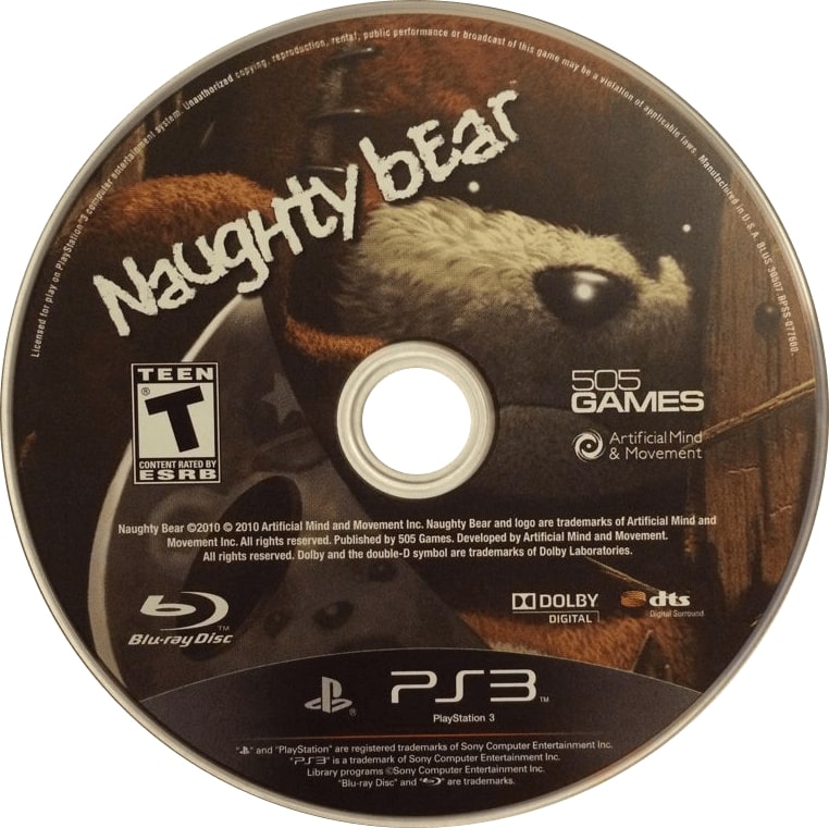 Naughty Bear PS3 - Video Game - Used - CaveGamers - Image 3
