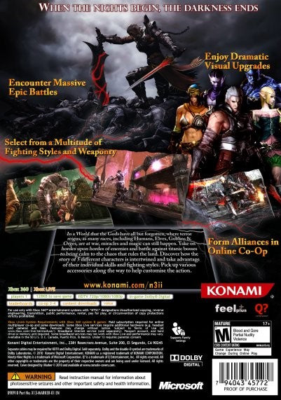 N3 II: Ninety Nine Nights II Xbox 360 - Video Game - Used - CaveGamers - Image 2