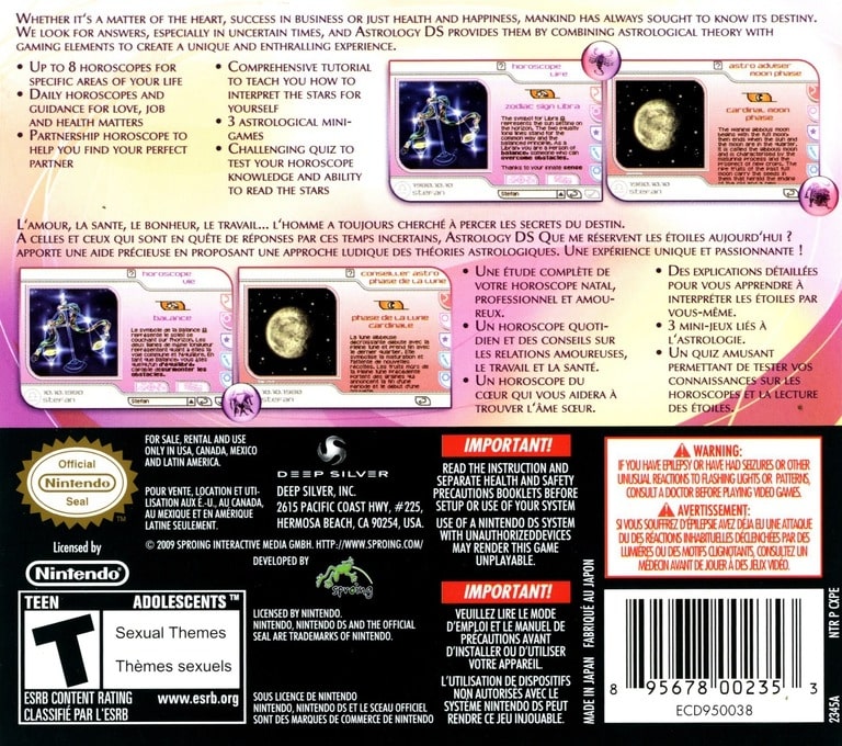 Astrology DS - Video Game - Used - CaveGamers - Image 2