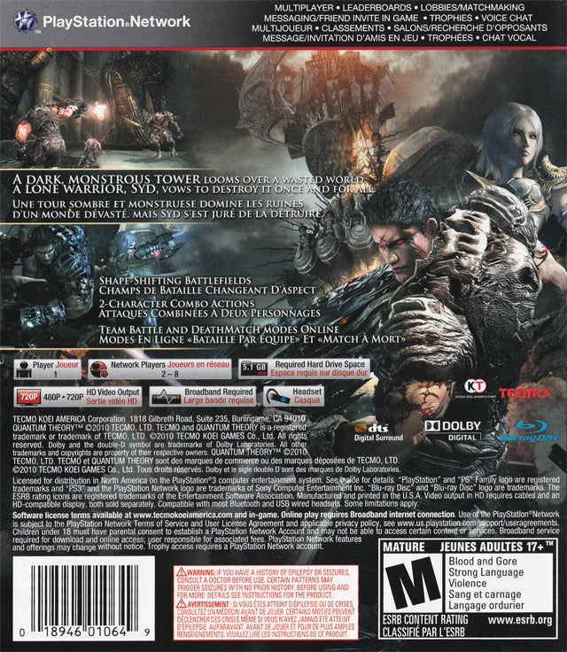 Quantum Theory PS3 - Video Game - Used - CaveGamers - Image 2