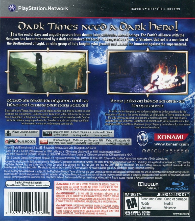 Castlevania: Lords of Shadow PS3 - Video Game - Used - CaveGamers - Image 2