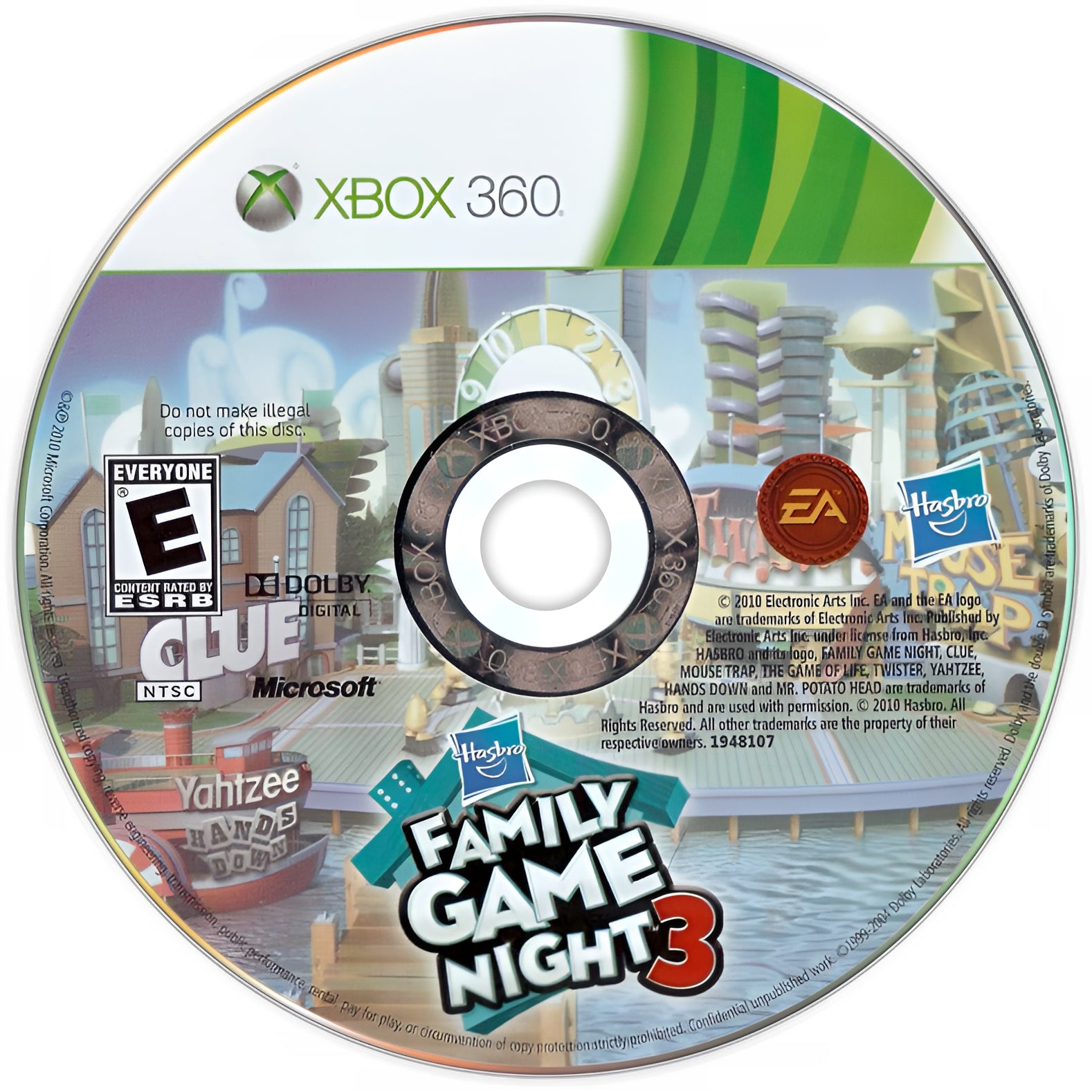Hasbro Family Game Night 3 Xbox 360 - Video Game - Used - CaveGamers - Image 3