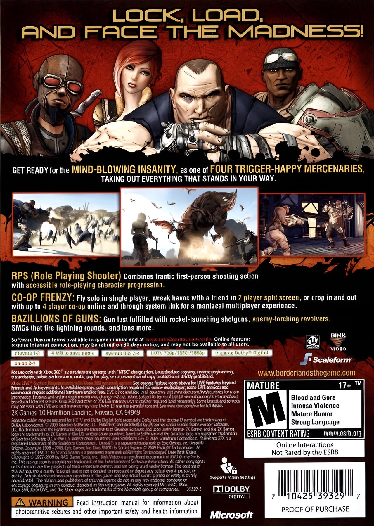 Borderlands Xbox 360 - Video Game - Used - CaveGamers - Image 2
