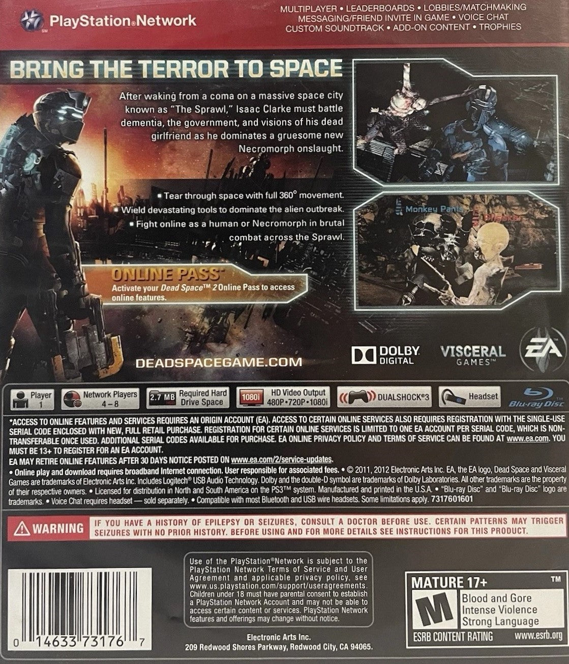 Dead Space 2 PS3 - Video Game - Used - CaveGamers - Image 4