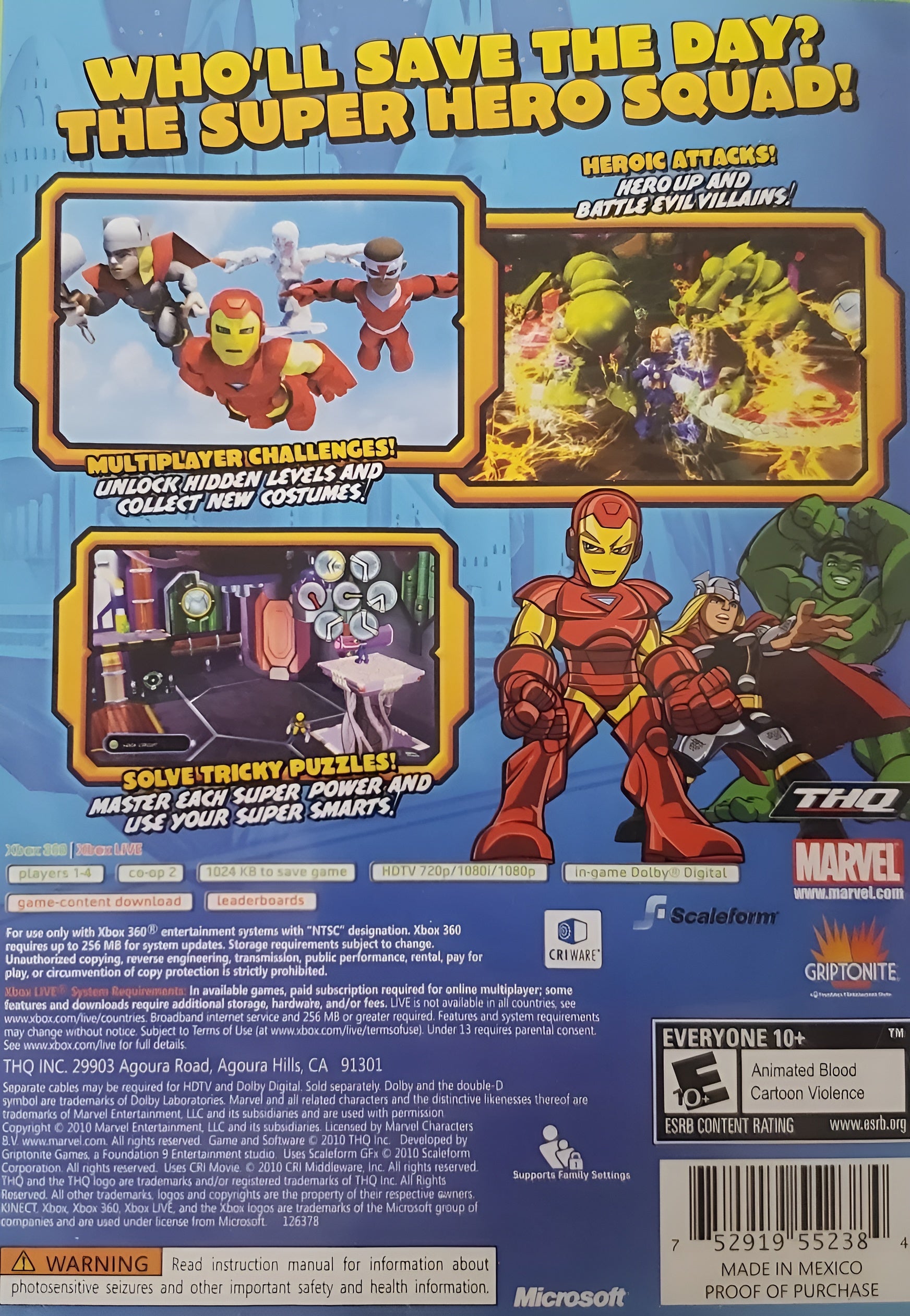 Marvel Super Hero Squad: The Infinity Gauntlet Xbox 360 - Video Game - Used - CaveGamers - Image 2