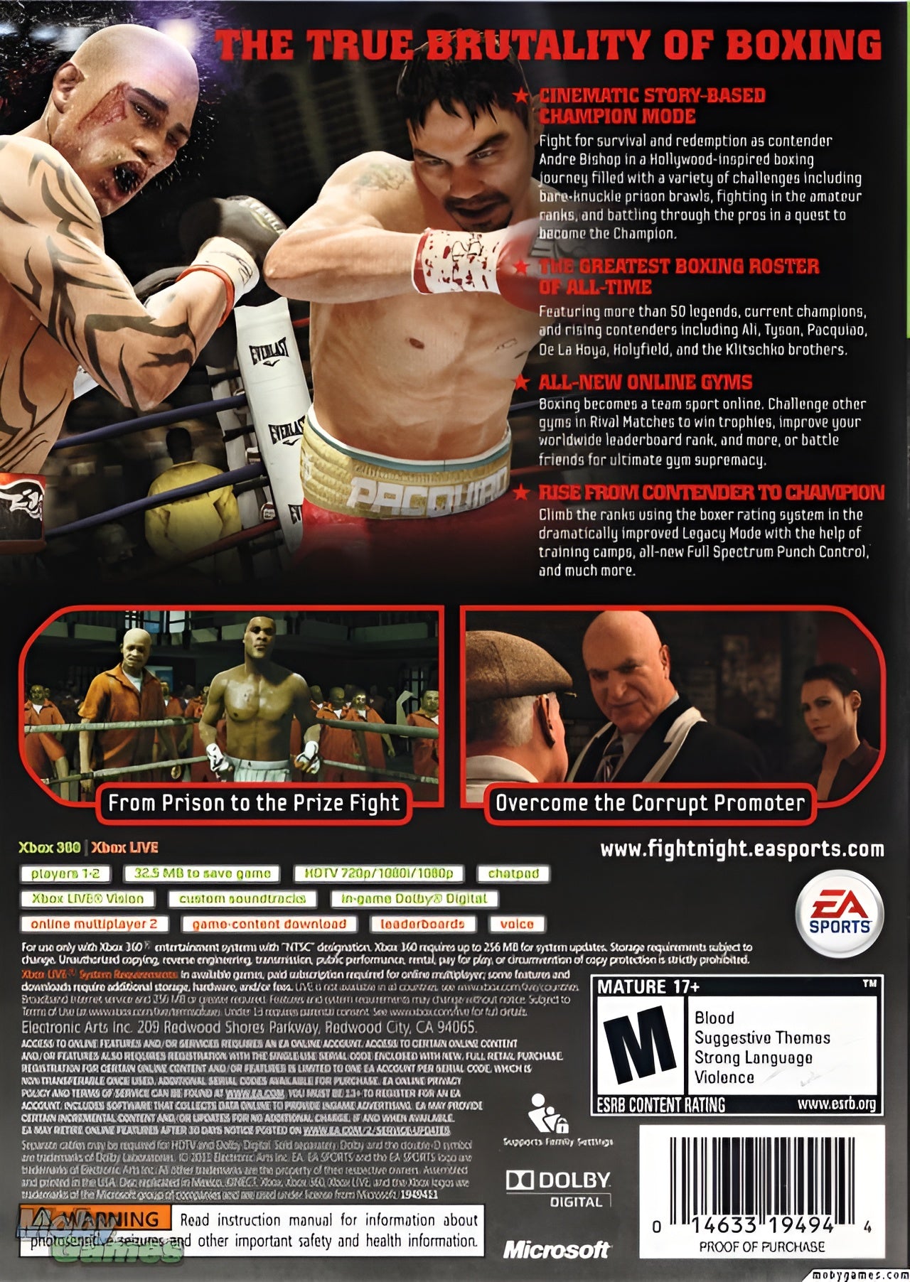 Fight Night Champion Xbox 360 - Video Game - Used - CaveGamers - Image 2