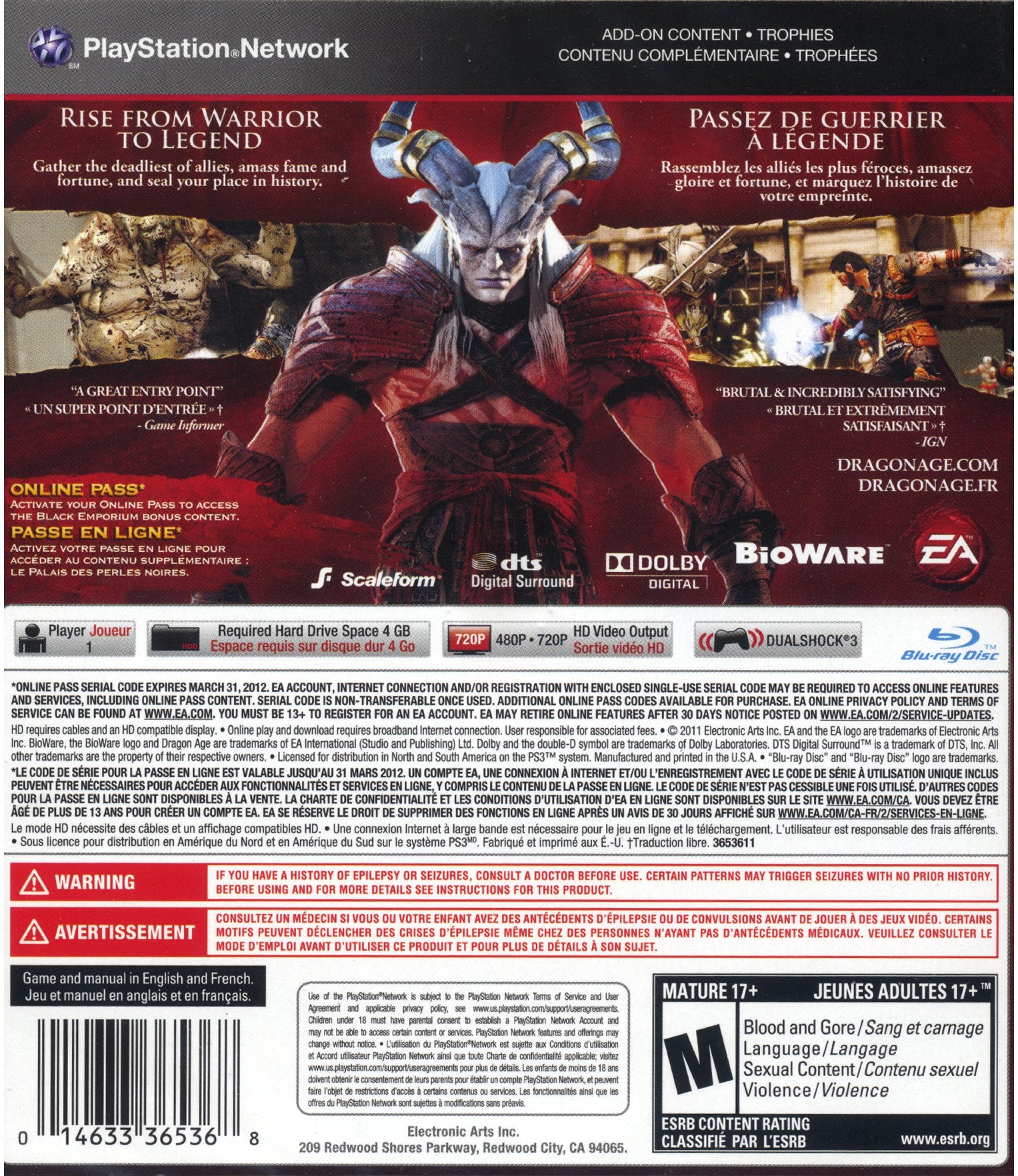Dragon Age II PS3 - Video Game - Used - CaveGamers - Image 2