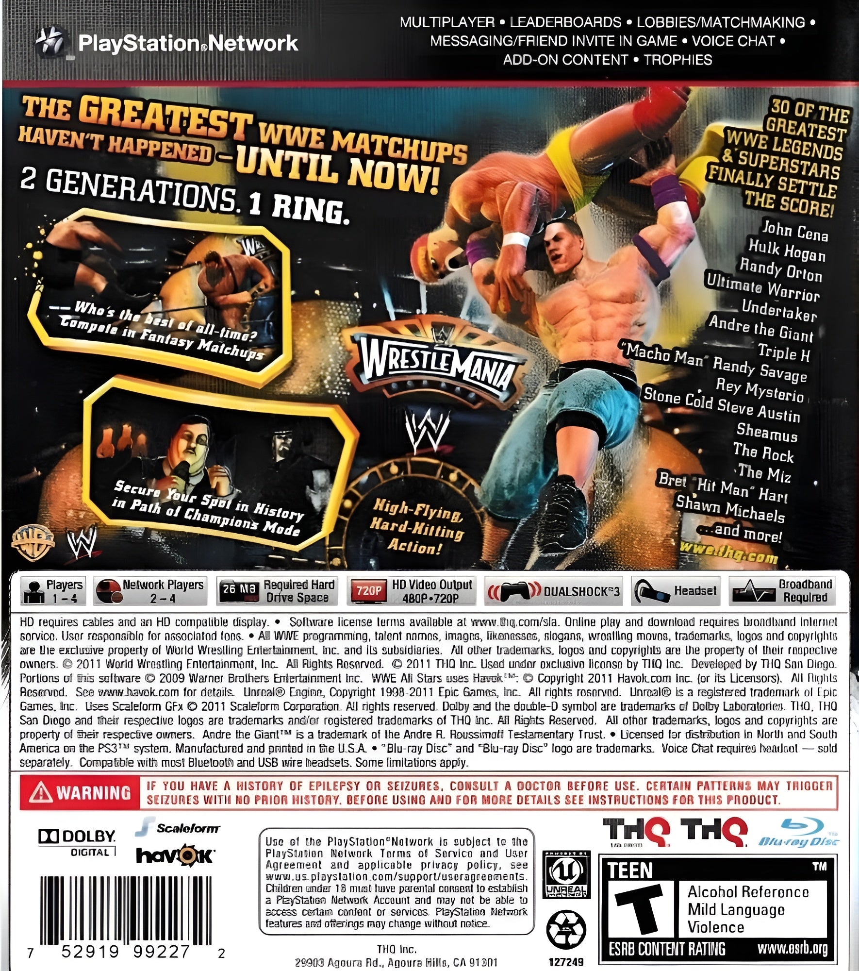 WWE All Stars PS3 - Video Game - Used - CaveGamers - Image 2