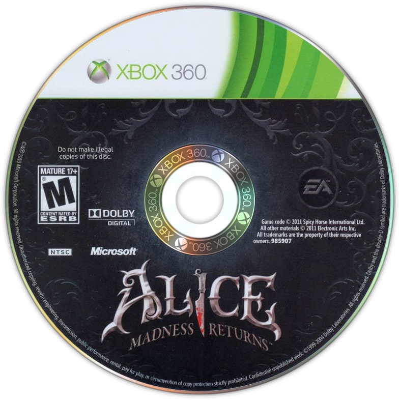 Alice: Madness Returns Xbox 360 - Video Game - Used - CaveGamers - Image 3