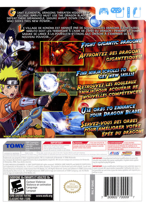 Naruto Shippuden: Dragon Blade Chronicles Wii - Video Game - Used - CaveGamers - Image 2