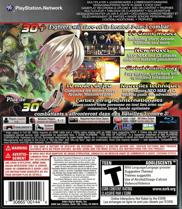 King of Fighters XIII PS3 - Video Game - Used - CaveGamers - Image 2