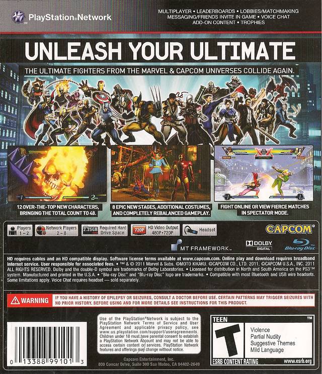 Ultimate Marvel vs Capcom 3
