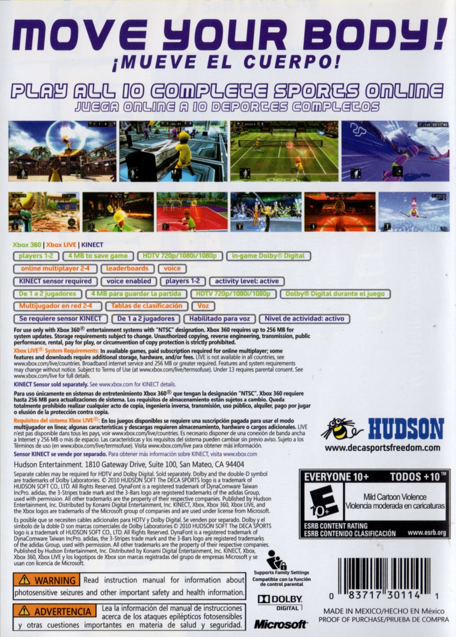 Deca Sports Freedom Xbox 360 - Video Game - Used - CaveGamers - Image 2
