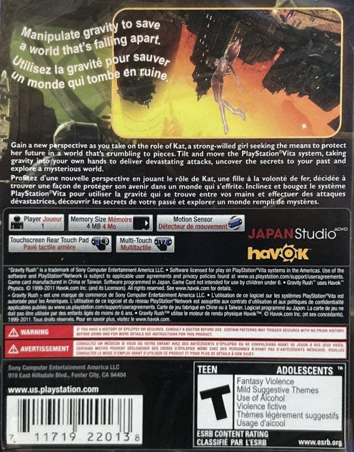 Gravity Rush PSV - Video Game - Used - CaveGamers - Image 2