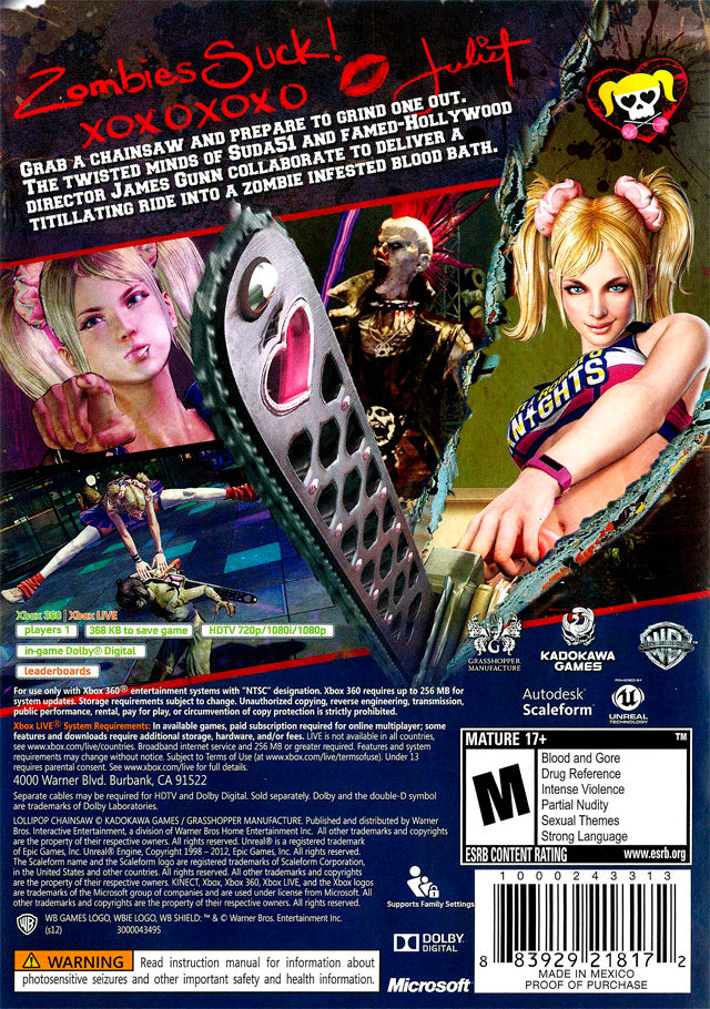 Lollipop Chainsaw Xbox 360 - Video Game - Used - CaveGamers - Image 2