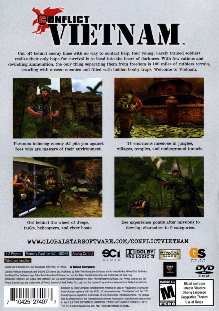 Conflict: Vietnam PS2 - Video Game - Used - CaveGamers - Image 2