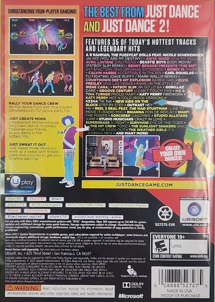 Just Dance Greatest Hits Xbox 360 - Video Game - Used - CaveGamers - Image 2