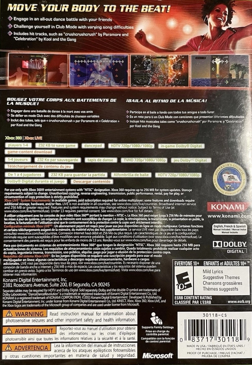 Dance Dance Revolution Xbox 360 - Video Game - Used - CaveGamers - Image 2