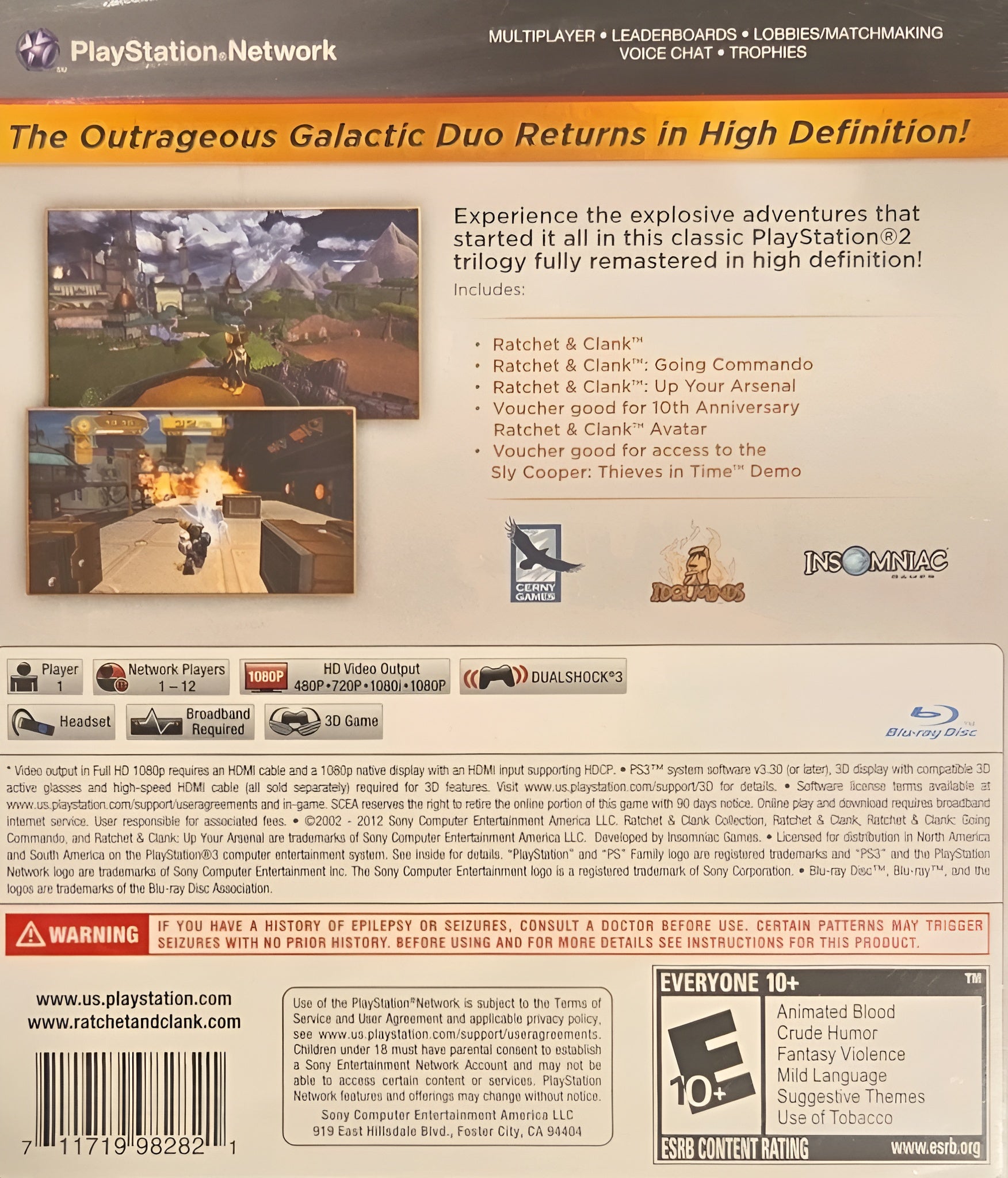 Ratchet & Clank Collection PS3 - Video Game - Used - CaveGamers - Image 2