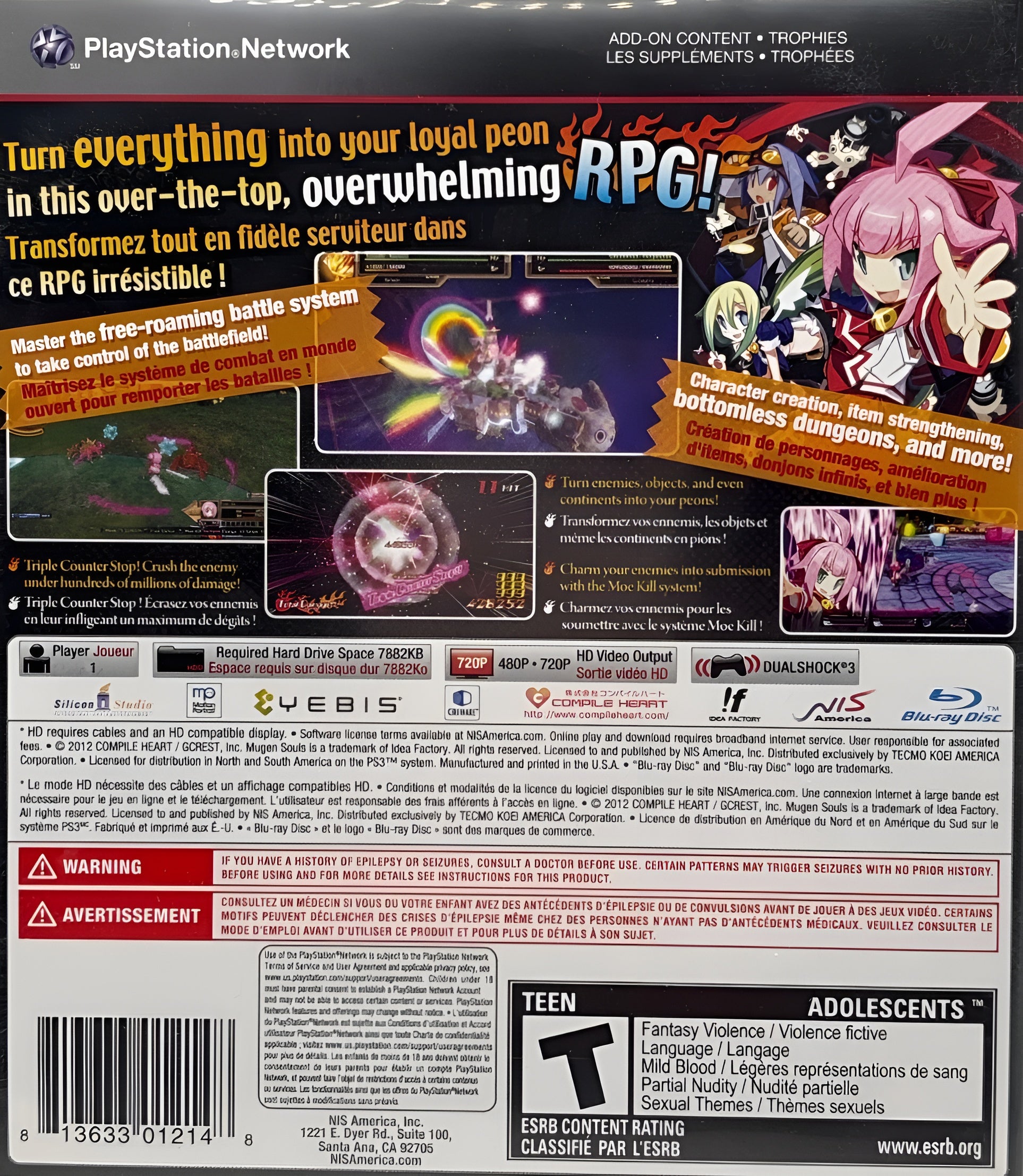 Mugen Souls PS3 - Video Game - Used - CaveGamers - Image 2