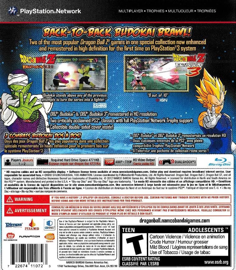 Dragon Ball Z Budokai HD Collection PS3 - Video Game - Used - CaveGamers - Image 2