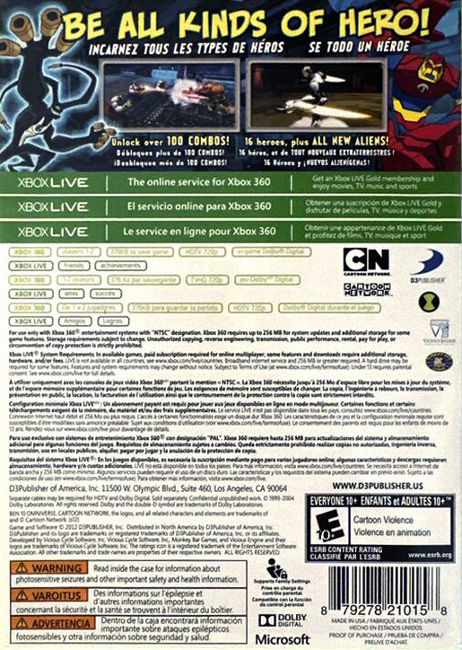 Ben 10: Omniverse Xbox 360 - Video Game - Used - CaveGamers - Image 2