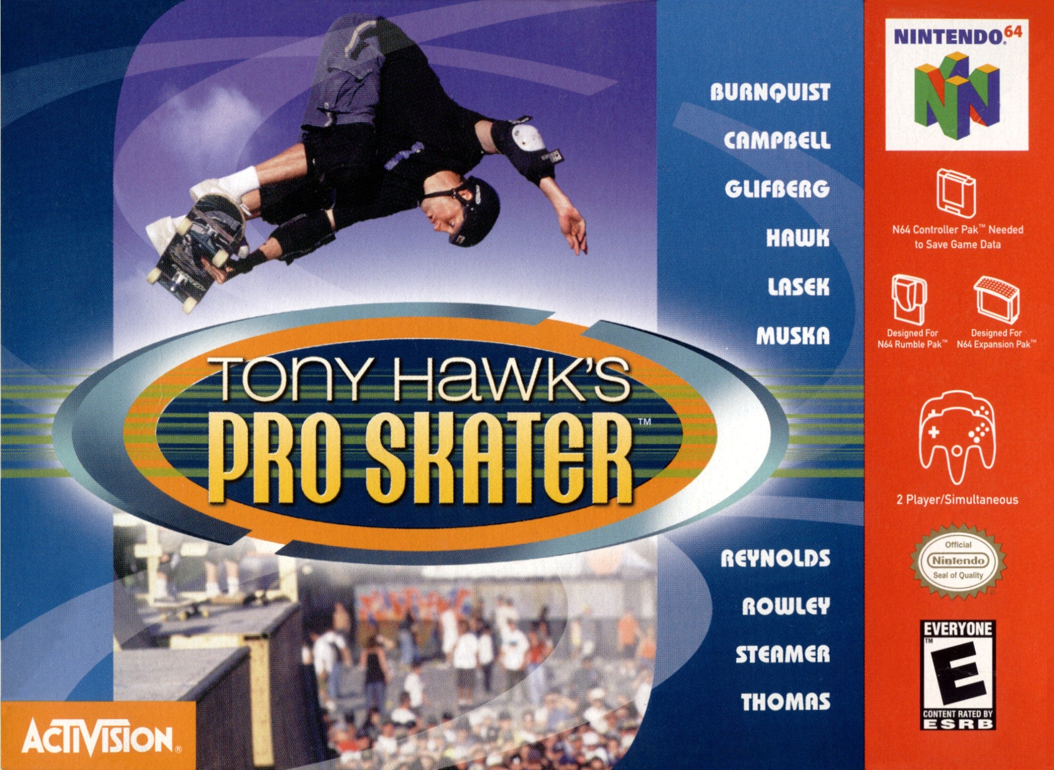 Tony Hawk's Pro Skater N64 - Video Game - Used - CaveGamers