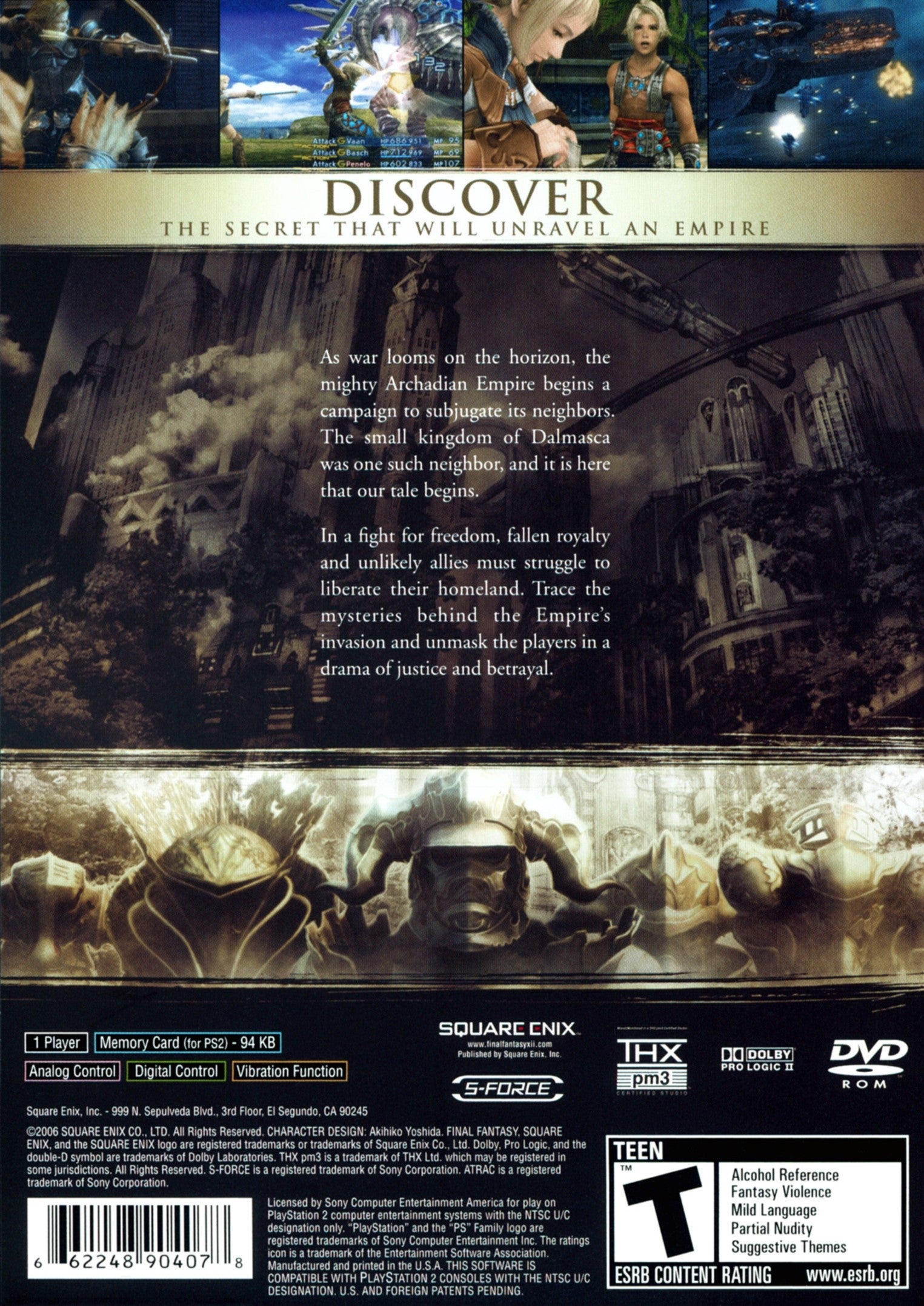 Final Fantasy XII PS2 - Video Game - Used - CaveGamers - Image 2