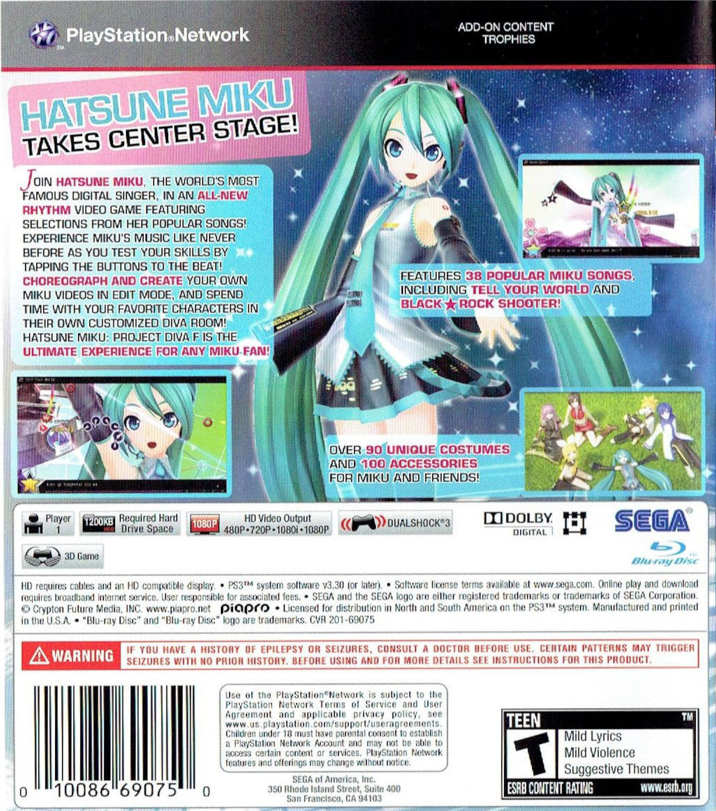 Hatsune Miku: Project DIVA F