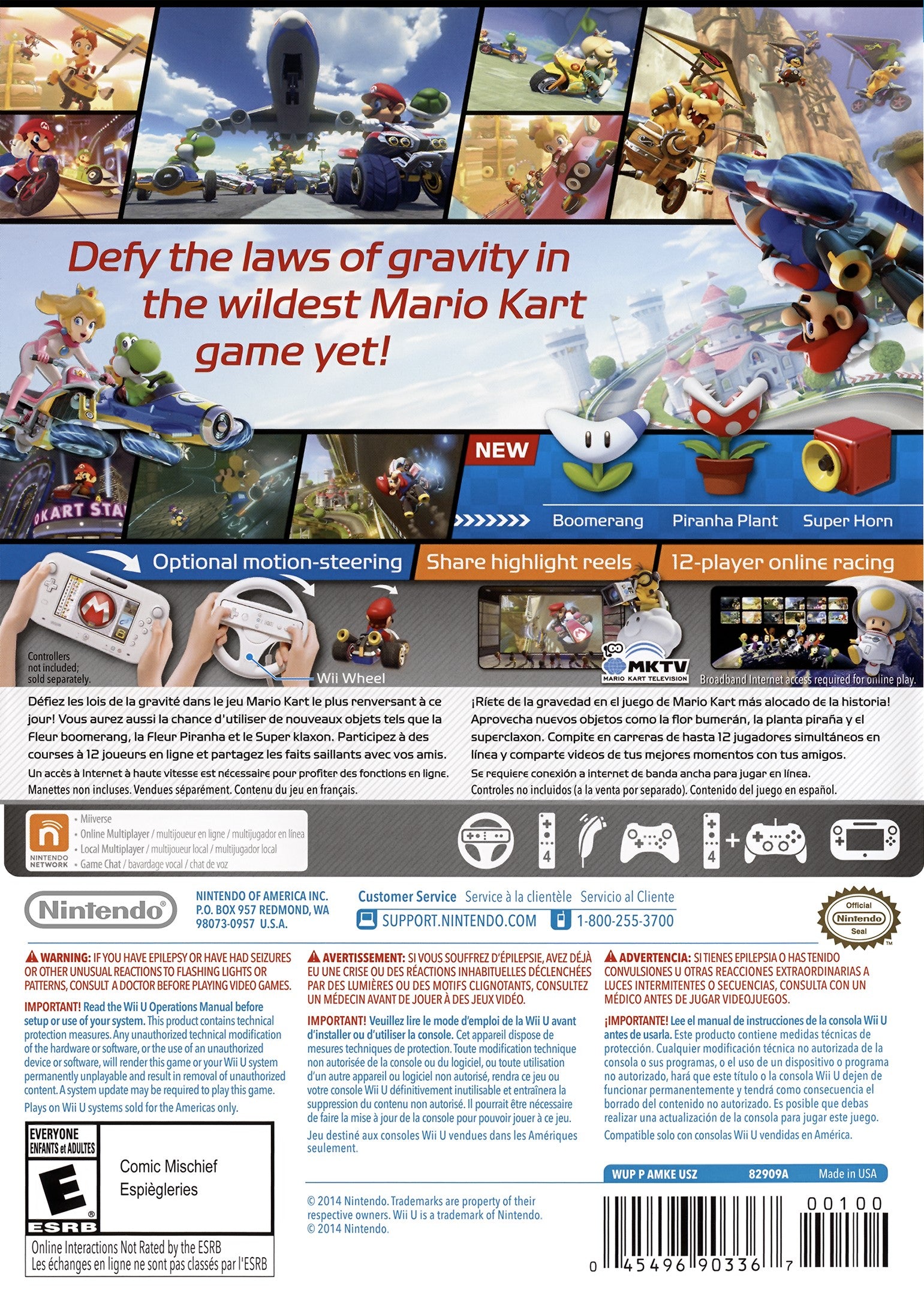Mario Kart 8 Wii U - Video Game - Used - CaveGamers - Image 2