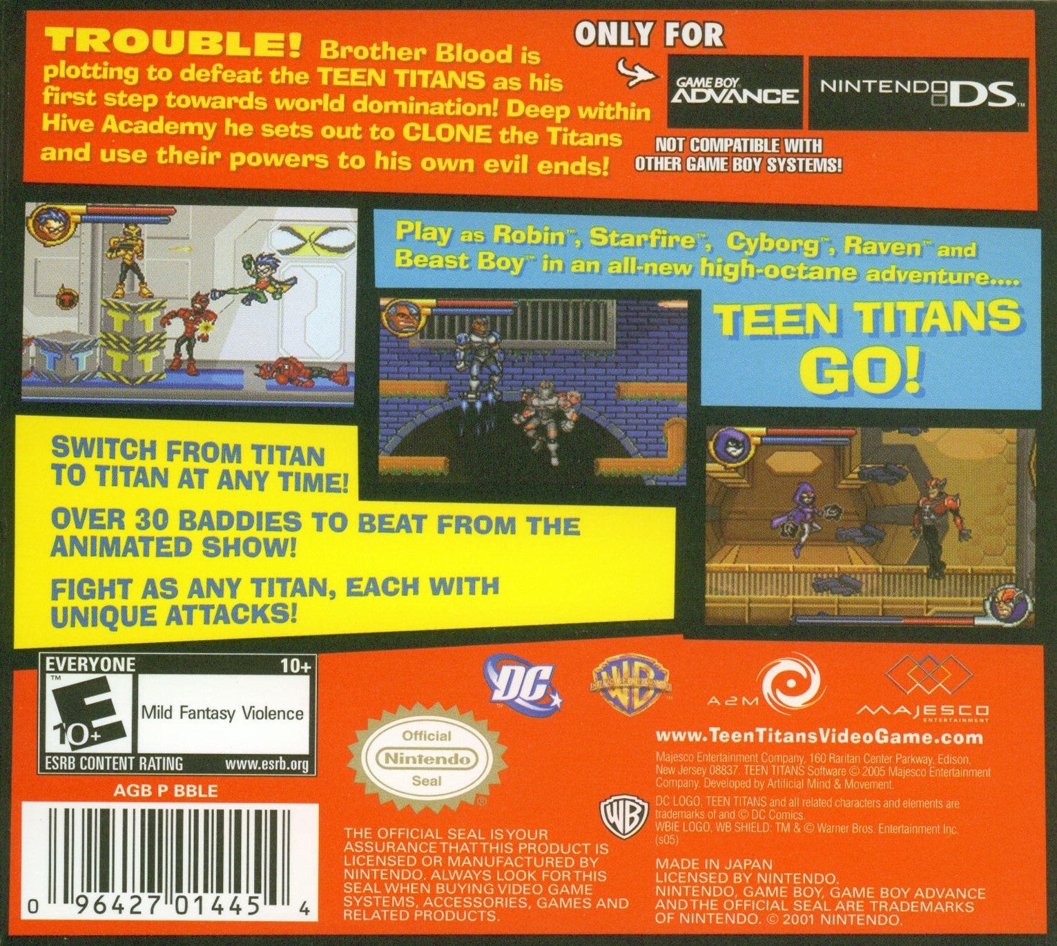 Teen Titans Game Boy Advance - Video Game - Used - CaveGamers - Image 2